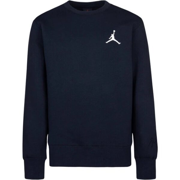 Jordan Essentials Crew Felpa Girocollo Nera Bambino