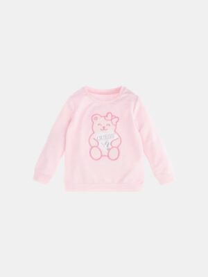 Guess Kids Felpa Girocollo Rosa Bambina