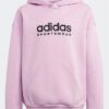 Adidas J All Szn Hd Felpa Con Cappuccio Rosa Bambina