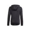 Adidas Sweatshirt Designed Felpa Chiusura Zip Nera Bambine Ragazze