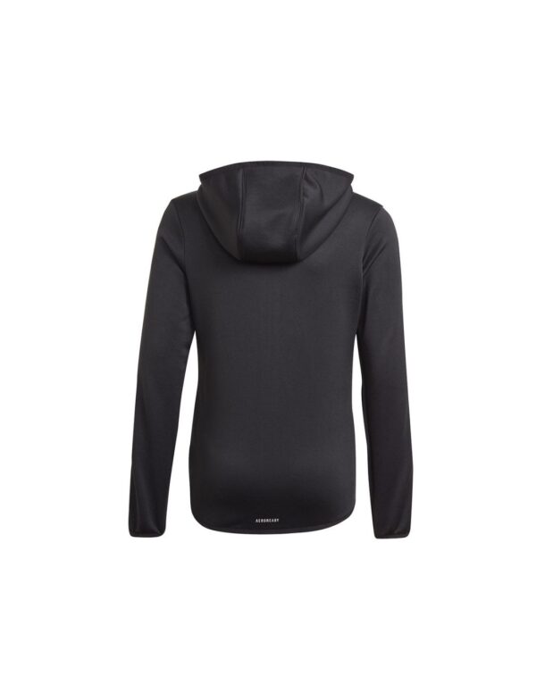 Adidas Sweatshirt Designed Felpa Chiusura Zip Nera Bambine Ragazze