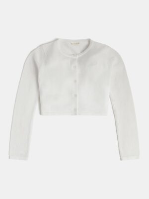 Guess  Cardigan Bianco Bambina