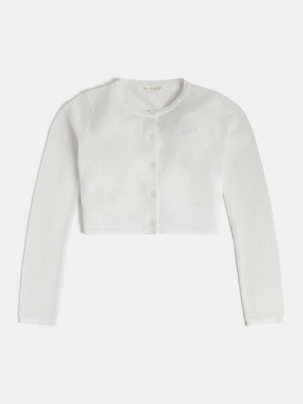 Guess  Cardigan Bianco Bambina