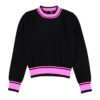 Imperial  Maglionciono Nero Rosa Bambina