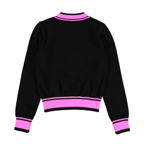 Imperial  Maglionciono Nero Rosa Bambina