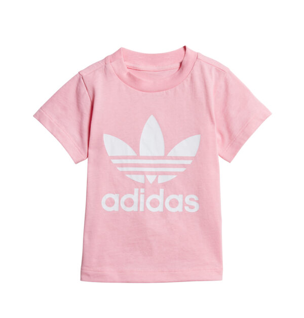 Adidas  Trefoil T-shirt Rosa Bambina