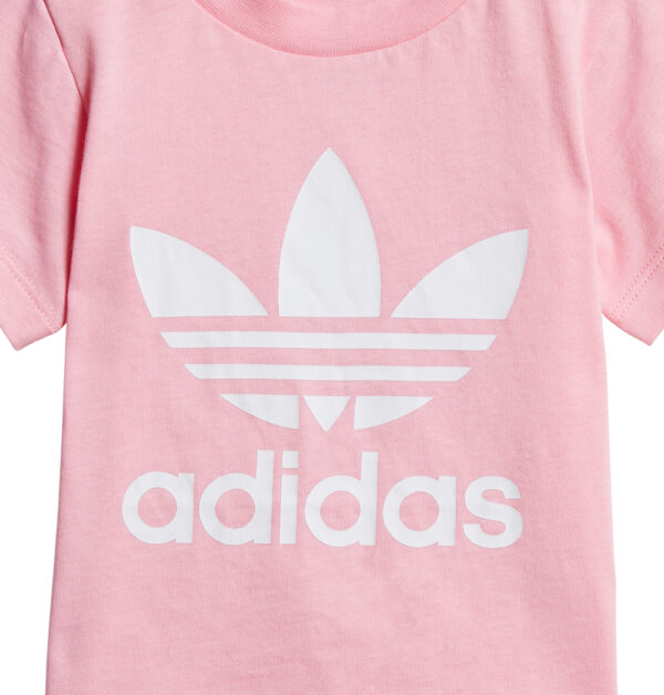Adidas  Trefoil T-shirt Rosa Bambina