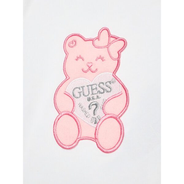 Guess  Kids T-shirt Bianca Con stampa frotale Bambina
