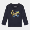 Guess T-shirt Manica lunga Blu Bambino