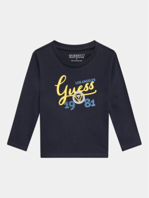 Guess T-shirt Manica lunga Blu Bambino