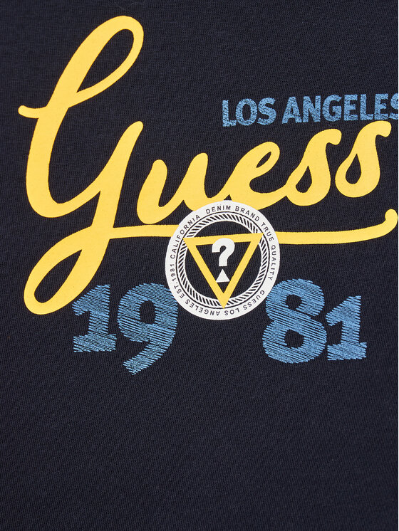 Guess T-shirt Manica lunga Blu Bambino