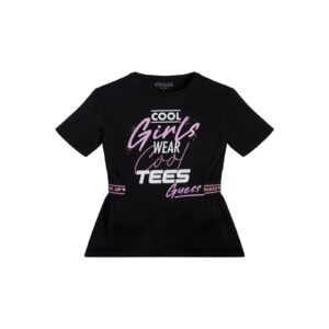 Guess T-shirt  Regular Fit Nera Bianca Bambina