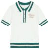 Guess Kids Polo in maglia con ricamo laterale Bianca Bambina