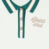 Guess Kids Polo in maglia con ricamo laterale Bianca Bambina