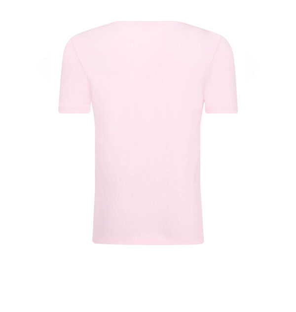 Guess T-shirt logo triangolo frontale Rosa Bambina