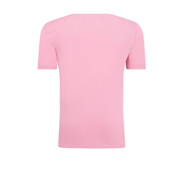 Guess T-shirt logo triangolo frontale Rosa Bambina