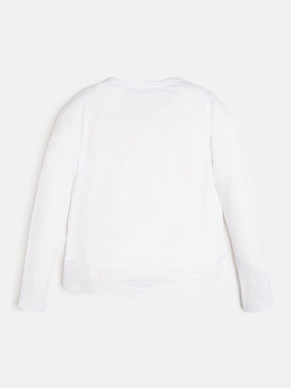 Guess T-shirt Manica lunga Regular fit Bianca Bambina