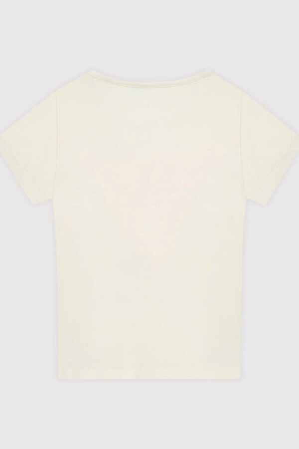 Guess  Kids T-shirt Bianca Con stampa frotale Bambina
