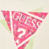 Guess  Kids T-shirt Bianca Con stampa frotale Bambina