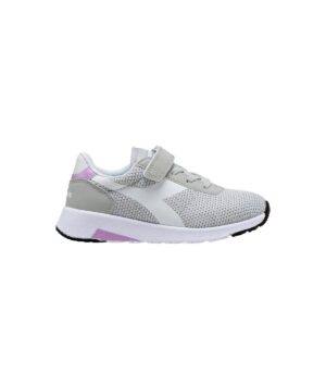 Diadora Evorun Ps Scarpe In Tessuto Grigio Bambina