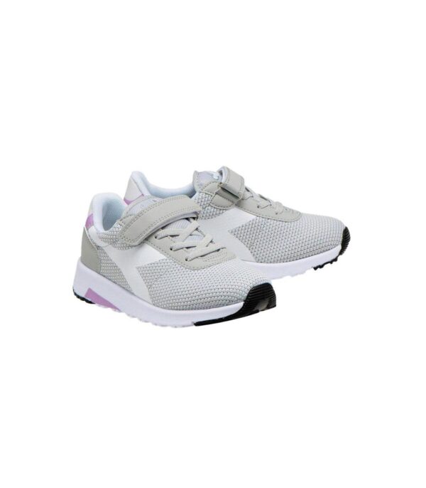 Diadora Evorun Ps Scarpe In Tessuto Grigio Bambina