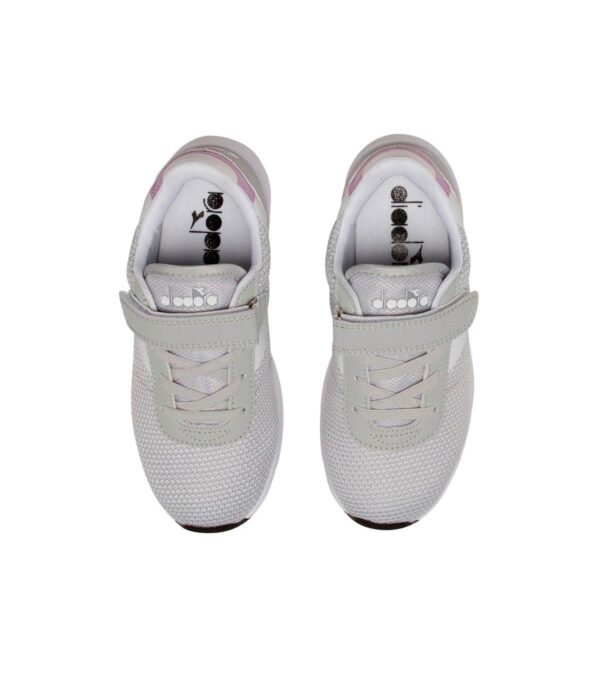 Diadora Evorun Ps Scarpe In Tessuto Grigio Bambina