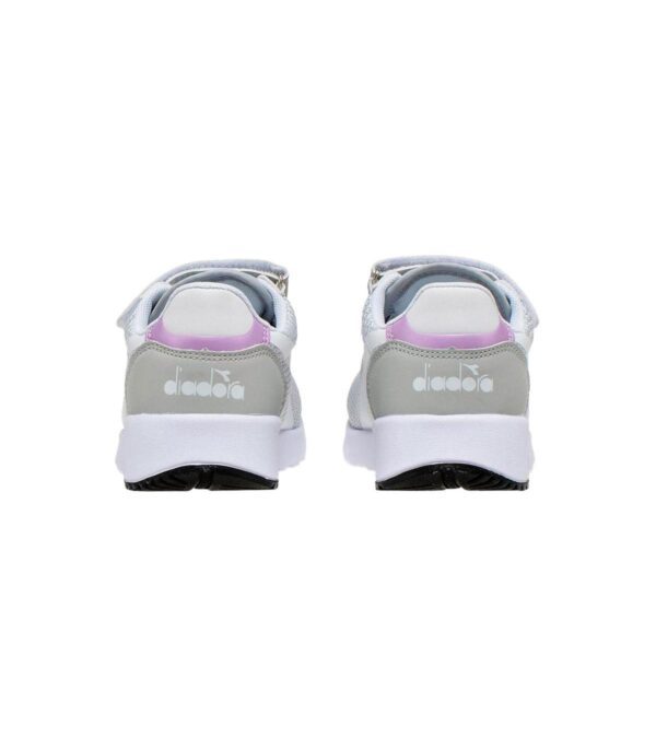 Diadora Evorun Ps Scarpe In Tessuto Grigio Bambina