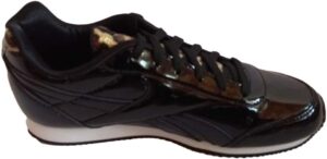 Reebok Royal Scarpe Nere Con Dettagli Leopardati Bambine Ragazze