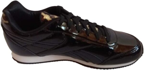 Reebok Royal Scarpe Nere Con Dettagli Leopardati Bambine Ragazze
