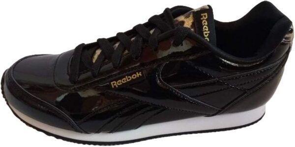 Reebok Royal Scarpe Nere Con Dettagli Leopardati Bambine Ragazze
