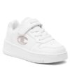 Champion G Ps Legacy Rebound Platform Glitter Scarpe da ginnastica Bianche Bambina