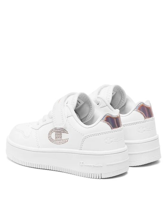 Champion G Ps Legacy Rebound Platform Glitter Scarpe da ginnastica Bianche Bambina