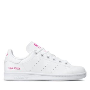 Adidas Stan Smith Scarpe Bianche Rosa Bambina