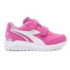 Diadora Falcon Scarpe In pelle Rosa Bianche Bambina