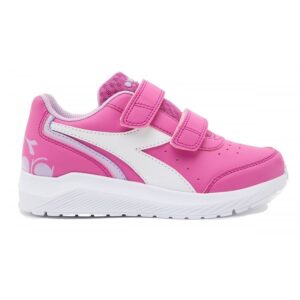 Diadora Falcon Scarpe In pelle Rosa Bianche Bambina