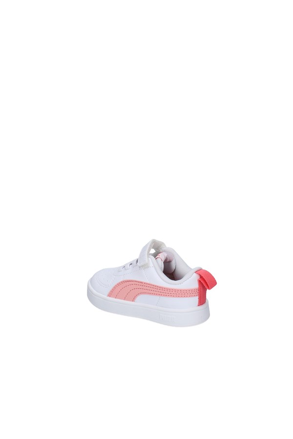 Puma Rickie AC Inf, Scarpe da Ginnastica Bianche Rosa Bambini