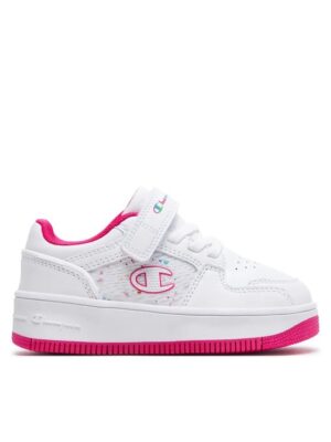 Champion Sneakersy Rebound Platform Abstract g Ps Bianche Fucsia Bambina
