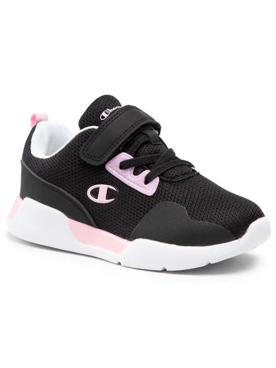 Champion Rambo Scarpe Nere Rosa Bambina