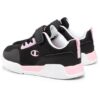 Champion Rambo Scarpe Nere Rosa Bambina