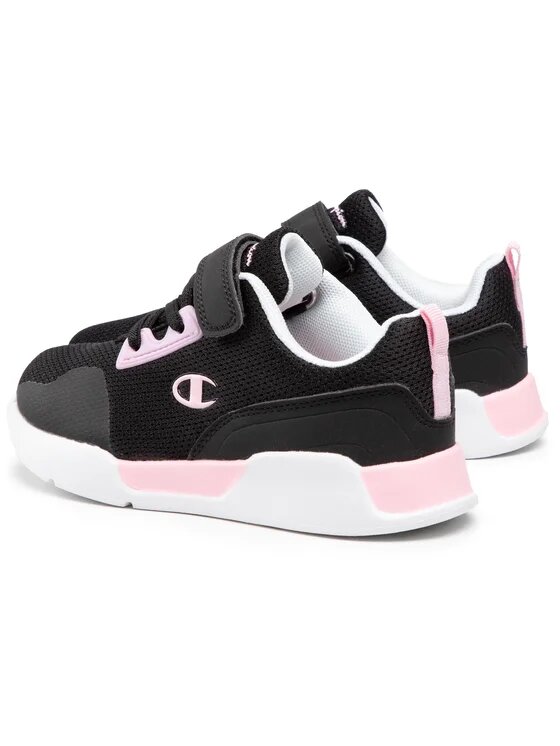 Champion Rambo Scarpe Nere Rosa Bambina