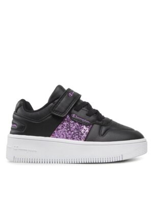 Champion Rebound Platform Spark Scarpe Nere Viola Bambina