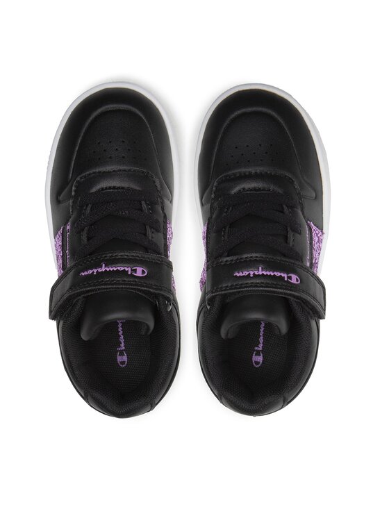 Champion Rebound Platform Spark Scarpe Nere Viola Bambina