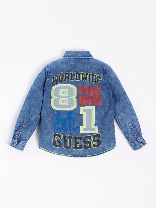 Guess Camicia Di Jeans Blu Denim Bambino