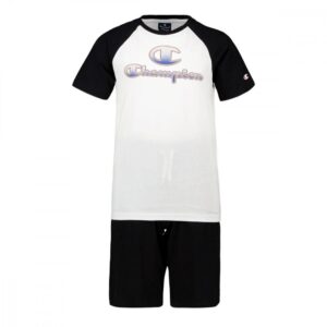 Champion Graphic Completo Bianco Nero Bambino