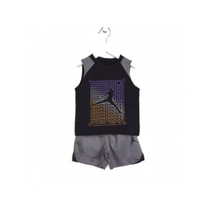 Jordan Little Kids Completo Nero Grigio Bambino