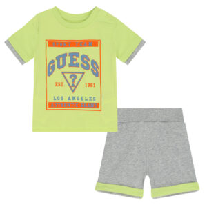 Guess  Baby Completo Verde Grigio Denim Bambino