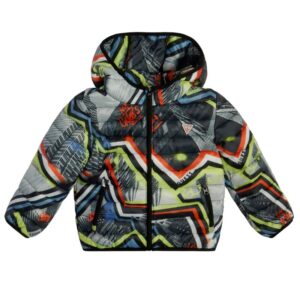 Guess Piumino 100 Gr Con Cappuccio Multicolore Bambino