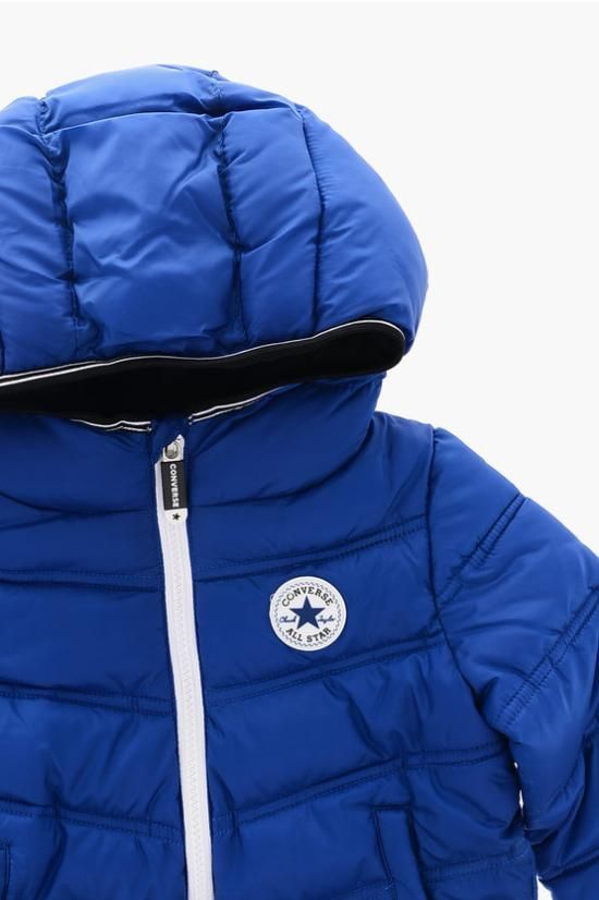 Converse Solid Puffer  Piumino Blu Bambino