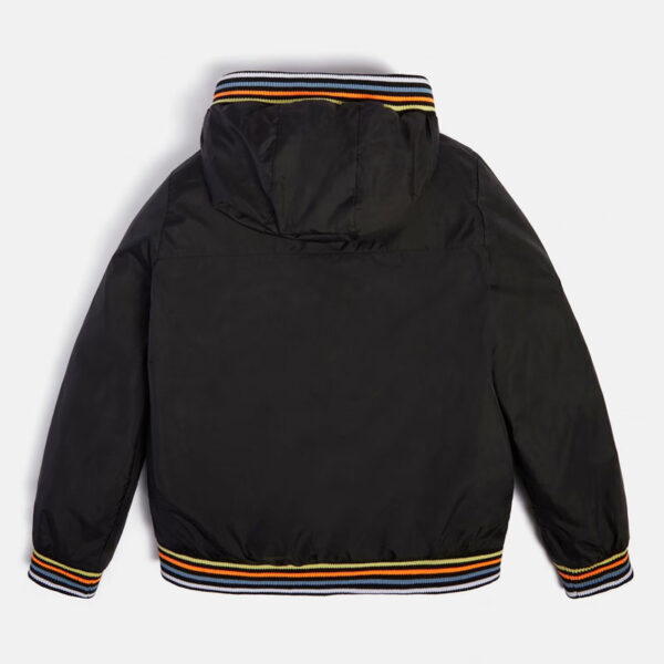 Guess Giubbotto Con Cappuccio Nero Bambino