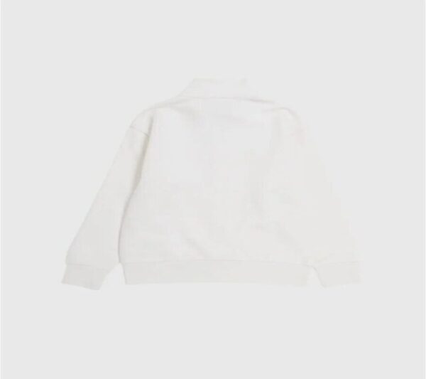 Champion Jr  Felpa Chiusura Zip Bianca bambino